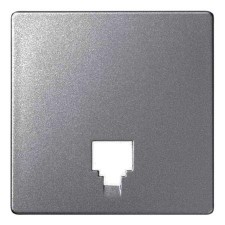 Tapa Simon 8200062-096 concept Titanio para toma de teléfono