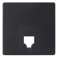 Tapa Simon 8200062-098 concept Negro mate para toma de teléfono