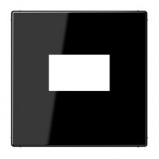 Tapa cargador USB doble Jung LS 1969 USB SW negro