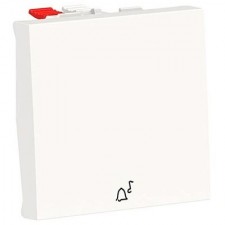 Pulsador Schneider NU320618C timbre New Unica blanco Polar