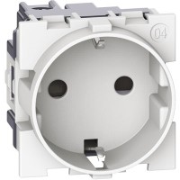 Base de enchufe Schuko Bticino Living Now KW4141 16A blanco