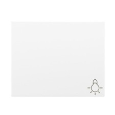 Tecla pulsador simbolo luz blanco 18717 serie Iris Bjc