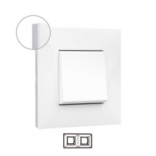 Marco Legrand Valena Next 741012 blanco cromo 2 elementos