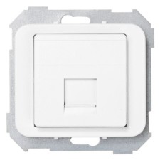 Tapa adaptador 1 conector rj amp blanco 75585-60 serie 75 simon