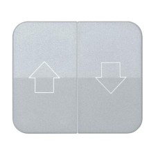 Tapa grupo 2 pulsadores persianas gris simon 75