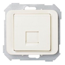 Tapa adaptador 1 conector rj amp marfil 75585-61 serie 75 simon