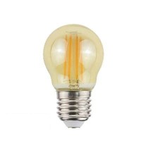 Bombilla LED filamento esférica 4W Threeline 2700K luz cálida 430lm