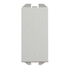 Interruptor estrecho pulsante simon 270 20001101-093 aluminio