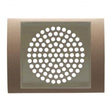 Tapa Niessen 8429 CS timbre altavoz 2 pulgadas cobre saten olas