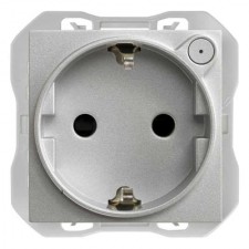 Base enchufe iO simon 270 21000432-093 aluminio