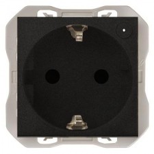 Base enchufe iO simon 270 21000432-098 negro mate