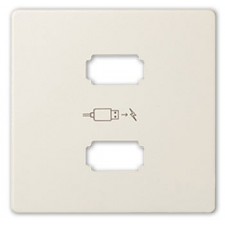 Tapa toma cargador usb doble simon 8221096-031 marfil