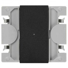 Conmutador electrónico iO Simon 21001201-098 estrecho negro mate