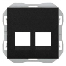 Tapa conector RJ45 doble Simon 20000088-098 negro mate