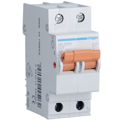 Interruptor magnetotérmico Diferencial 1P+N 25A