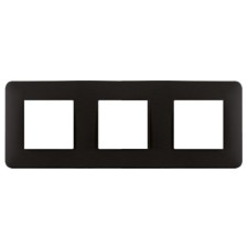 Marco 3 elementos negro mate Efapel Latina 42930 T PM