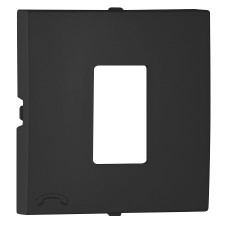 Tapa toma telefónica Efapel Negro Mate 90712t pm Logus 90