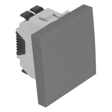 Interruptor unipolar Efapel 45011 SAL Quadro 45 color aluminio