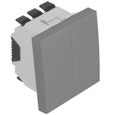 Doble Interruptor persianas aluminio Efapel 45293 S AL Quadro