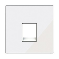 Tapa toma teléfono 8517cb cristal blanco niessen sky