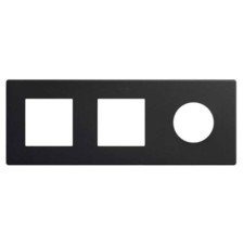 Marco 3 elementos 27190630-098 Simon 270 icon clean negro mate