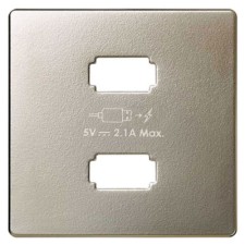 Tapa toma USB Simon 82 8221096-034 cava mate