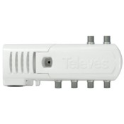 Amplificador de vivienda Televés 552320 1 entrada 4 salidas + TV LTE700