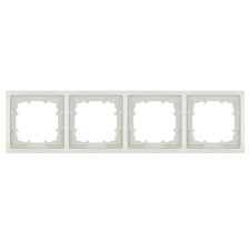 Marco 4 elementos BJC Siemens Delta Style 5TG13240WH blanco