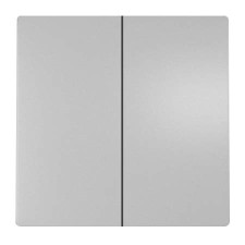 Tecla doble BJC Siemens Delta Style 5TG72701PM00 platino metalizado