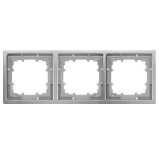 Marco 3 elementos BJC Siemens Delta Style 5TG13231 platino metalizado