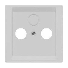 Tapa toma TV BJC Siemens Delta Style 5TG13381 platino metalizado