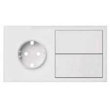 Kit front 1 enchufe 1 tecla Simon 100 10020203-230 blanco mate