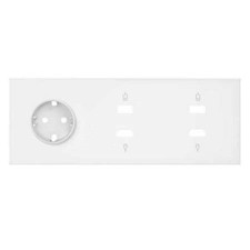 Kit front 10020305-230 Simon 100 blanco mate 1 enchufe schuko 2 HDMI 2 USB