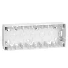 Caja superficie alta Simon 82 82771-30 3 elementos blanco