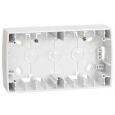 Caja superficie alta Simon 82 82761-30 2 elementos blanco