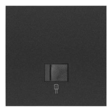 Kit front Simon 100 1 toma RJ45 10020106-238 negro mate 1 elemento