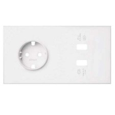 Kit front 1 enchufe 2 USB smartcharge Simon 100 10020210-230 blanco mate