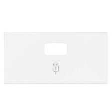 Tapa para cargador de USB Simon 100 blanco mate 10001097-230