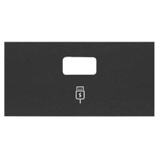 Tapa para cargador USB Simon 100 NEGRO MATE 10001097-238