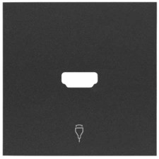 Tapa conector HDMI Simon 100 NEGRO MATE 10001094-238