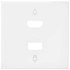 Tapa conector HDMI-USB Simon 100 blanco mate 10001095-230