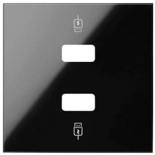 Tapa cargador USB doble 10001096-138 Simon 100 negro