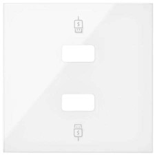 Tapa cargador USB doble 10001096-130 Simon 100 blanco