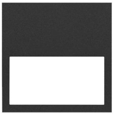 Marco mínimo 1 de elemento Simon 100 negro mate 10001610-238
