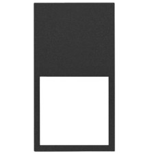 Marco mínimo doble vertical Simon 100 10002620-238 negro mate