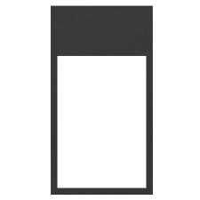 Marco mínimo doble vertical Simon 100 10002621-238 negro mate 3 módulos