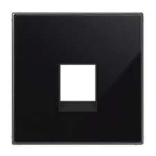 Tapa toma teléfono 8517cn cristal negro niessen sky