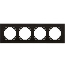 Marco 4 elementos Efapel 90940 trr animato negro