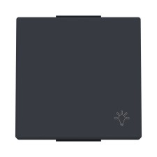 Tecla símbolo luz 8504.2 ne negro Niessen Sky Essence