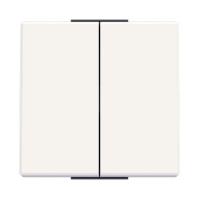 Tapa doble interruptor conmutador 8511 be blanco Sky Essence Niessen